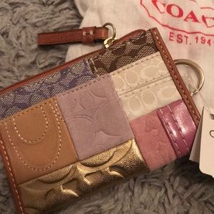 Coach patchwork change purse